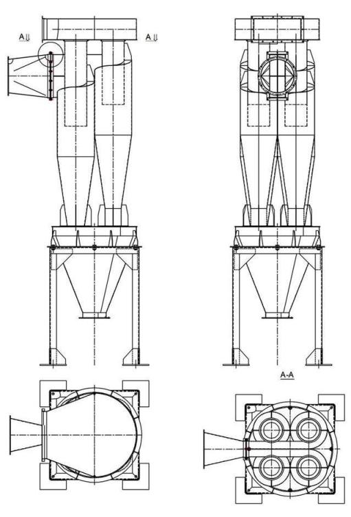 чертеж циклона У21-ББЦ в Златоусте